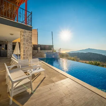 With 2 Private Pools And Backyard In Kas Villa Kalkan